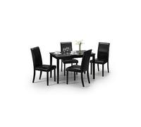 Julian Bowen Pair Of Hudson Dining Chairs Black