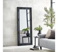 Julian Bowen Palais Black Lean-To Mirror, Wood Frame, Rectangular, Full Length, Freestanding, 170 X 70 X 6Cm