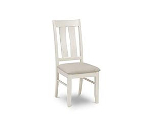 Julian Bowen Pembroke Set of 2 Dining Chairs, Ivory