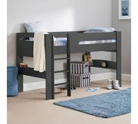 Julian Bowen Pluto 90Cm Single Anthracite Black Convertible Low To Midsleeper Bed