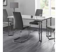 Julian Bowen Positano Marble & Chrome Dining Table