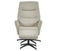 Julian Bowen Priya Manual Recliner Chair & Footstool - Grey
