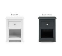Julian Bowen Radley 1 Drawer Bedside Table/Nightstand/Bedside Cabinet Chest