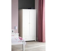 Julian Bowen Radley 2 Door 1 Drawer Wardrobe With Shelf - Surf White