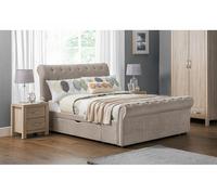 Julian Bowen Ravello 2 Drawer Upholstered Fabric Storage Bed 4FT6 Double King