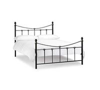 Julian Bowen Rebecca Bed - Black/Gold Metal Beds