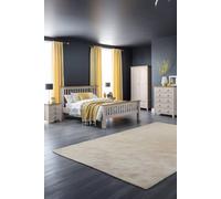 Julian Bowen Richmond 6 Drawer Grey and Oak Wide Chest of Drawers - Wilko
