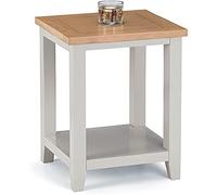 Julian Bowen Richmond Grey and Oak Side Table - Stylish and Practical Accent Table for Any Room