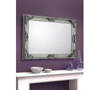 Julian Bowen Rococo Wall Mirror Pewter