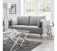 Julian Bowen Rohe Upholstered 2 Seater Sofa - Platinum Linen