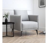 Julian Bowen Rohe Upholstered Armchair - Platinum Linen