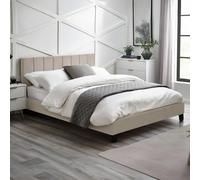 Julian Bowen Rosa Double Fabric Bed Frame - Cream