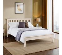 Julian Bowen Salerno Double Ivory Shaker Bed - Cream - Wilko