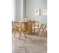 Julian Bowen Savoy Light Oak 4 Seater Extending Dining Set