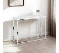 Julian Bowen Scala White Marble Console Table
