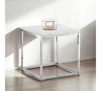 Julian Bowen Scala White Marble Top Lamp Table