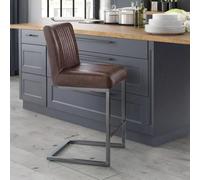 Julian Bowen Set Of 2 Broolyn Barstools Brown