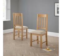 Set Of 2 Hereford Dining Chairs - Oak