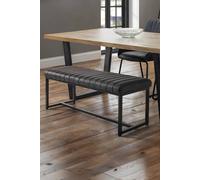 Julian Bowen Soho 2 Seater Black Dining Bench - Wilko