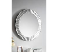 Julian Bowen Sonata Round Wall Mirror in Clear Julian Bowen Clear