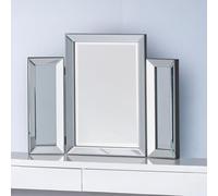 Julian Bowen Soprano Folding Dressing Table Mirror - Clear Bevelled Mirrors