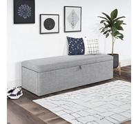 Julian Bowen Sorrento Light Grey Linen Blanket Box