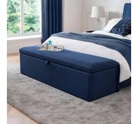 Julian Bowen Sorrento Ottoman Storage Bench - Blue