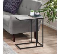Julian Bowen Staten Side Table - Black & Grey