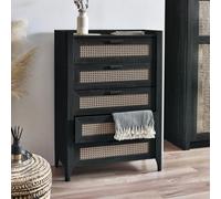 Julian Bowen Sydney 5 Drawer Chest - Black Ash, Black