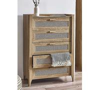 Julian Bowen Sydney 5 Drawer Chest Natural