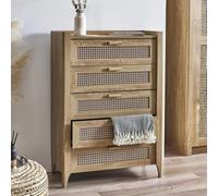 Julian Bowen Sydney 5 Drawer Chest, Brown