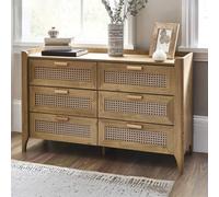 Julian Bowen Sydney 6 Drawer Wide Chest, Brown