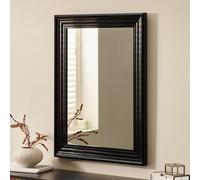 Julian Bowen Tokyo Gloss Black Rectangular Wall Mirror