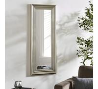 Julian Bowen Tokyo Pewter Rectangular Full Length Dressing Mirror 115 x 45cm - Size: 115 x 45 x 3.5cm - Wilko