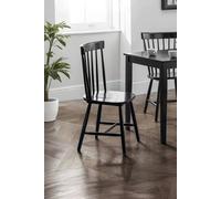 Julian Bowen Torino Spindle Back Dining Chair (Set Of 4) - Black