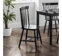 Julian Bowen Torino Spindle Back Dining Chair (Set Of 4) - Black
