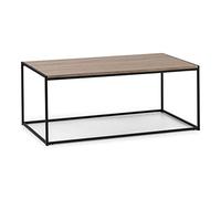 Julian Bowen Tribeca Coffee Table, Sonoma Oak/Black | Centre Table for Living Room,