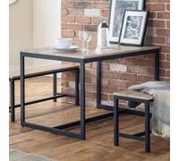 Tribeca Table - Black/Sonoma Oak