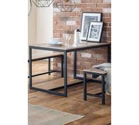 Tribeca Table - Black/Sonoma Oak