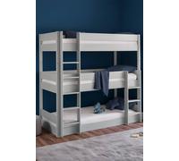 Julian Bowen Trio 3 Tier Triple Bunk Bed in Grey | Size: Single Julian Bowen Grey Single