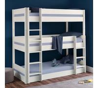 Julian Bowen Trio Surf White Triple Sleeper Bunk Bed - Size: Single - Wilko