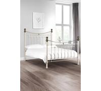 Julian Bowen Victoria Double Stone White Bed - Wilko