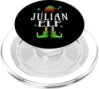 JULIAN Elf Xmas Funny Men's Family Matching Christmas JULIAN PopSockets PopGrip for MagSafe
