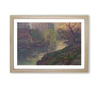 Julian Onderdonk San Antonio River Framed Print | A2 Oak Framed Wall Art | Ready to Hang | Modern Landscape Picture | Living Room Bedroom Lounge Office