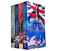 Julian Stockwin Kydd Series 4 Books Collection Set (Quarterdeck, Tenacious, Treachery, Invasion)