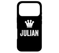 Julian the King/Crown & Name Design for Men Called Julian Case for iPhone 17 Pro