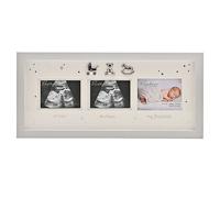 Juliana Bambino Grey Baby Scan Frame - 3 Apertures Grey