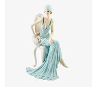 Juliana 'Broadway Belles' Sitting On Chair - Teal Figurine 58378