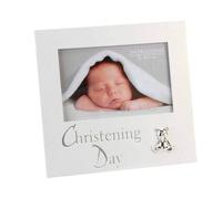 Juliana Christening Pearlised Photo Frame 6" x 4"