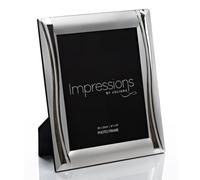Juliana Impressions Satin Finish Silver Plated Photo Frame 8" x 10" - Wavy